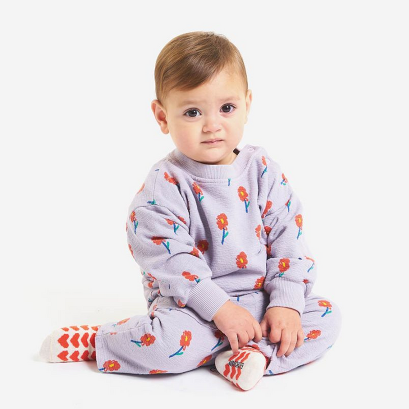 Bobo Choses Baby Flowers All Over Sweatshirt Crown Forever