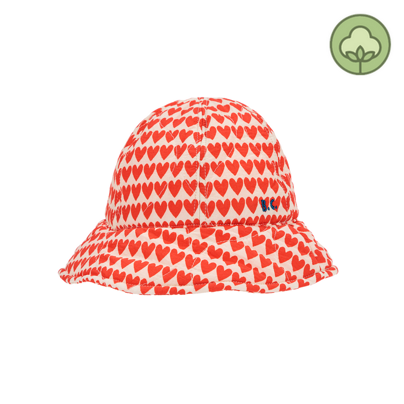 Bobo Choses Hearts All Over Quilted Hat Crown Forever