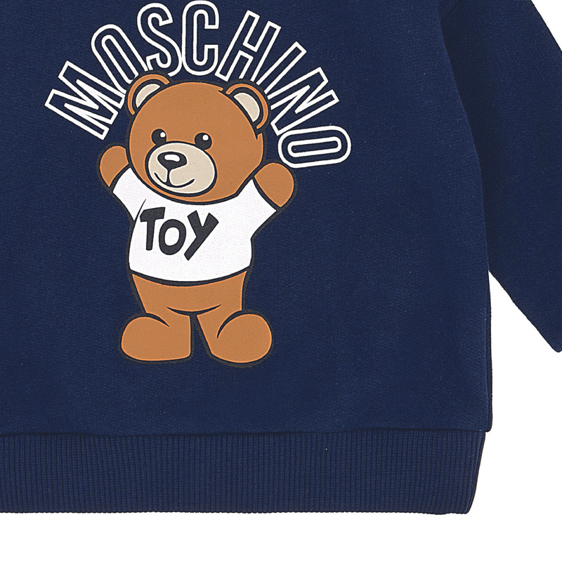 Moschino Baby Blue Cotton Logo Tracksuit Crown Forever