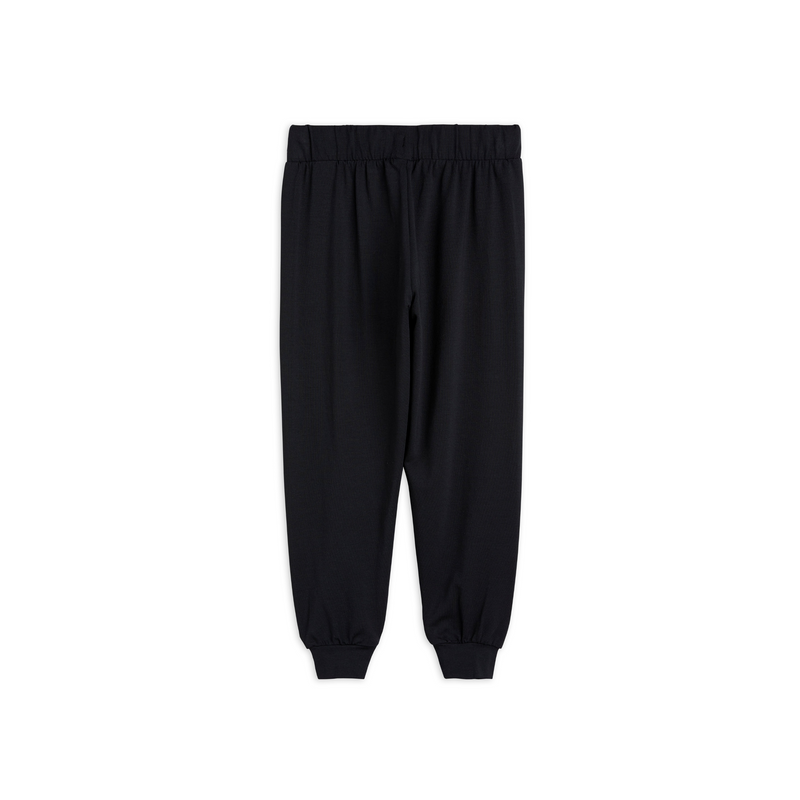 Mini Rodini Basic Trousers Black TENCEL™ Lyocell kids pants Mini Rodini   