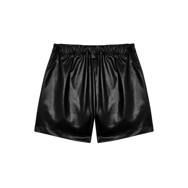 The New Society Recycled Leather Women Short Pant Women shorts The New Society   