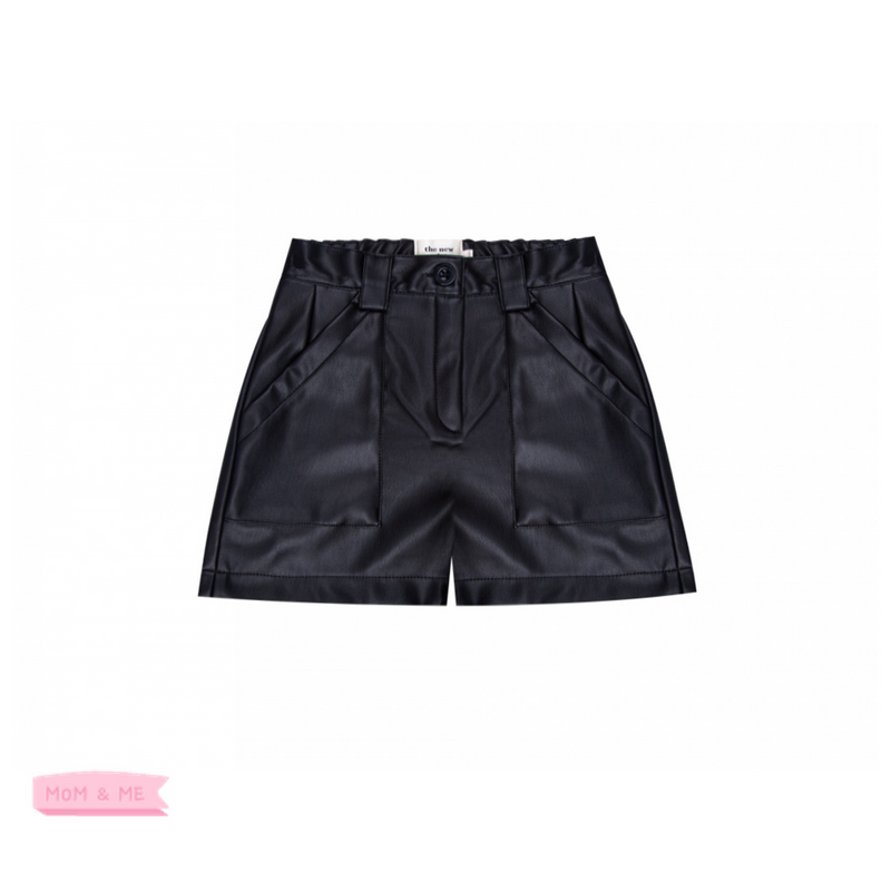 The New Society Recycled Leather Short Pant kids shorts The New Society   