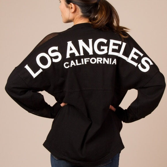 Spirit Jersey Los Angeles Mesh Black Long Sleeve – Crown Forever