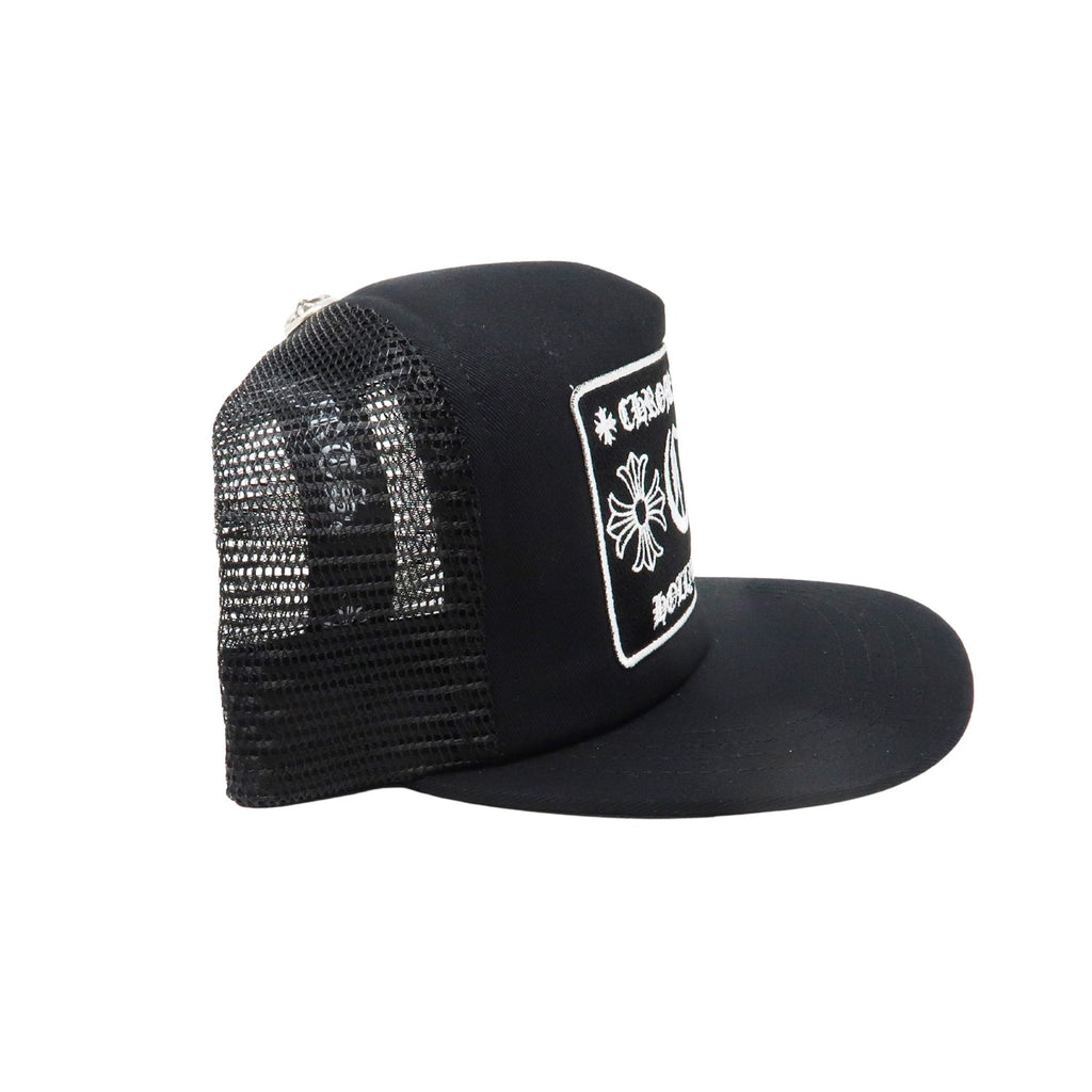 CH Hollywood Patch Trucker Cap Black CH HAT CHROME HEARTS   