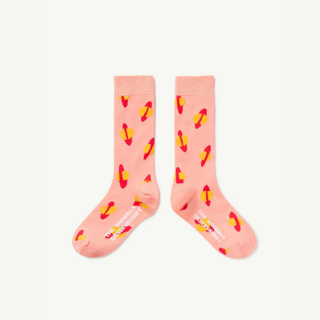 The Animals Observatory Soft Pink Worm Socks