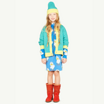 The Animals Observatory Bicolor Turquoise Toucan Cardigan kids cardigans The Animals Observatory   