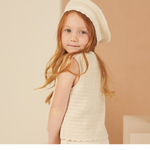 Rylee + Cru crochet beret || natural kids hats Rylee And Cru   