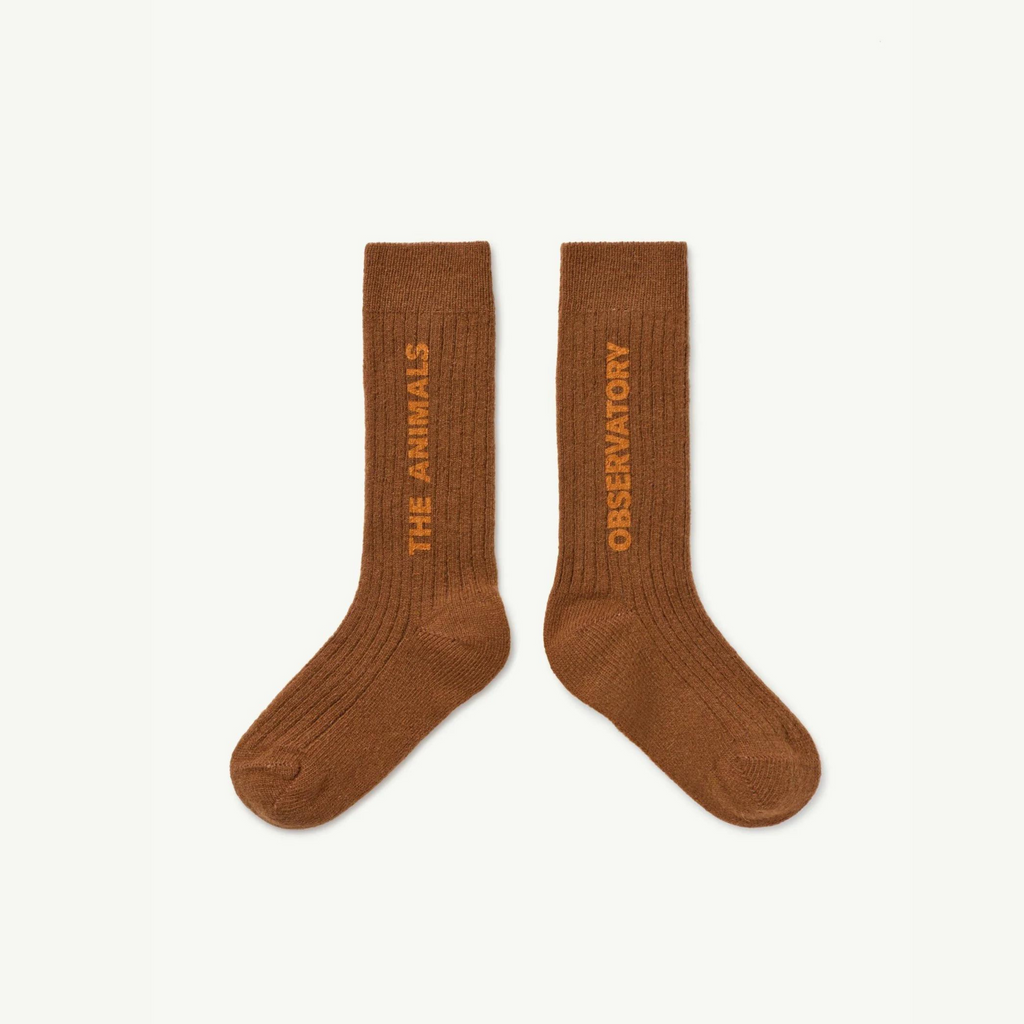 The Animals Observatory Brown Snail Socks