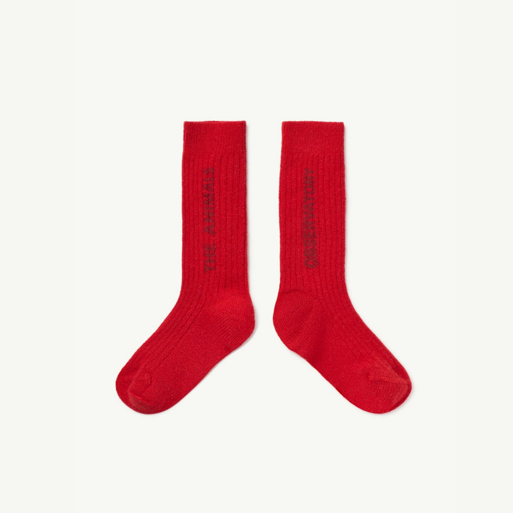 The Animals Observatory Red Snail Socks