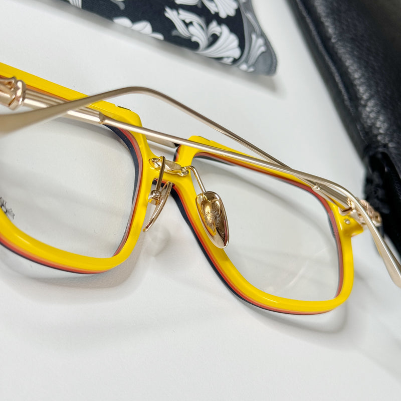 CH Init  Blue Hour Gold plated Frame glasses CH Eyewear CHROME HEARTS   