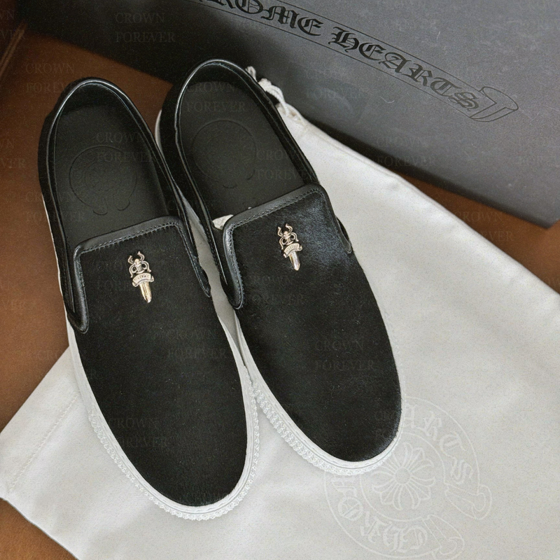 Chrome Hearts Dagger Slip On Shoe Horse Hair – Crown Forever Chrome Hearts Dagger Slip On Shoe Horse Hair – Crown Forever
