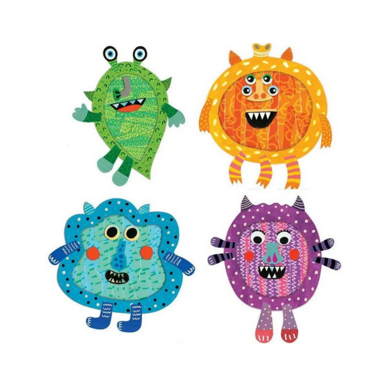 Djeco Collage Craft Kit - Happy Monsters kids educational toys Djeco   