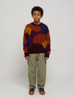 Bobo Choses Multicolor intarsia jumper kids jumpers Bobo Choses   