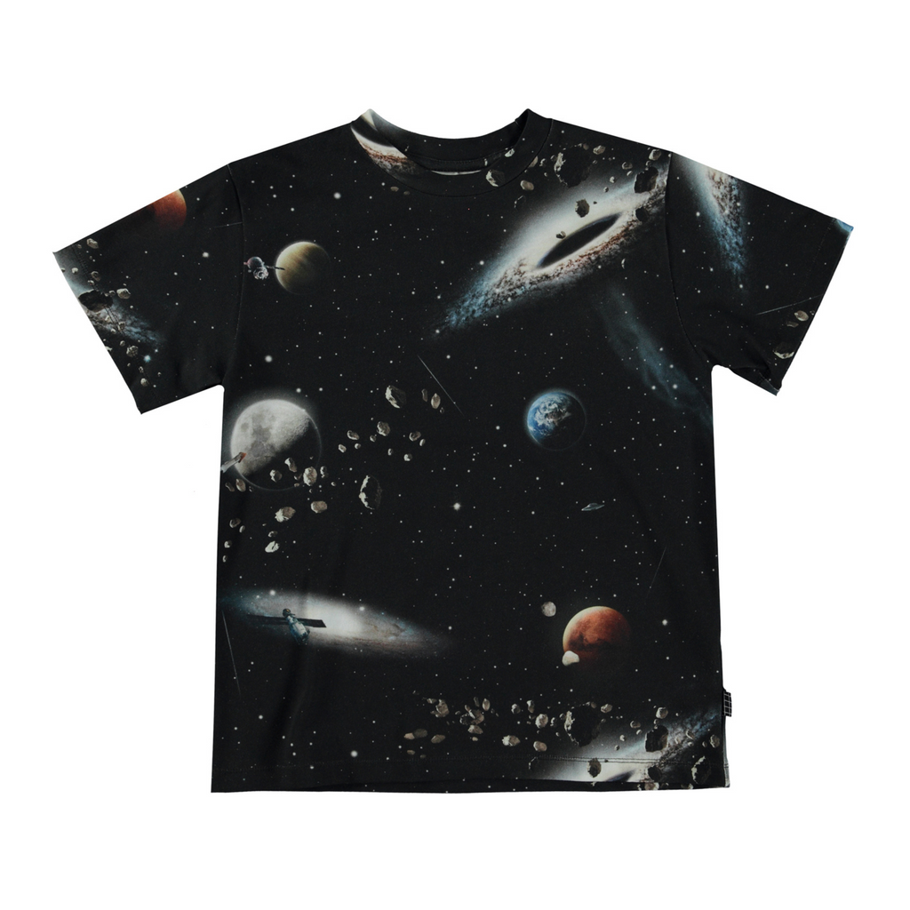 Molo Riley Make Space Black t-shirt