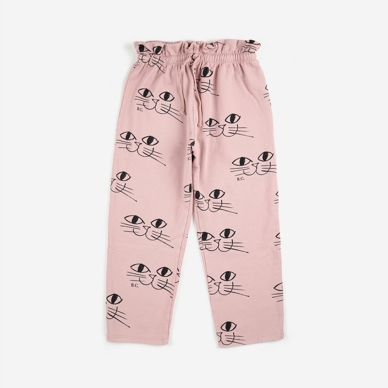 Bobo Choses Smiling cat all over jogging pants