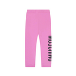 Moschino Kids Girls Logo Leggings in Pink kids leggings Moschino   