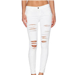 Frame Denim Le Colored Ripped Jeans White Frame Denim Frame Denim   