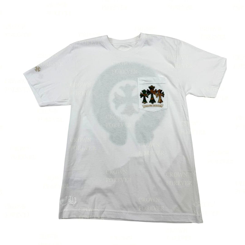 Chrome Hearts Camo Horseshoe Pocketed T Shirt in White