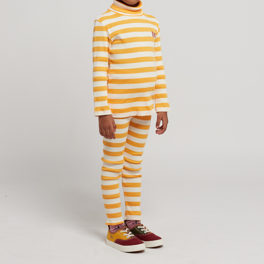 Bobo Choses Yellow stripes leggings