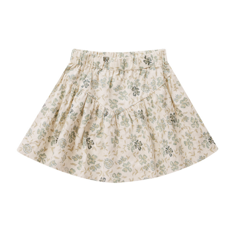 Rylee + Cru sparrow skirt || blue floral kids skirts Rylee And Cru   