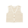 Rylee + Cru knit vest || sand stripe kids tops Rylee And Cru   