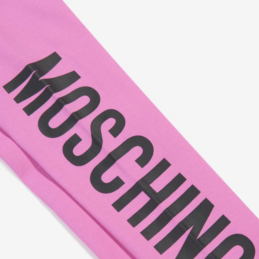 Moschino Kids Girls Logo Leggings in Pink