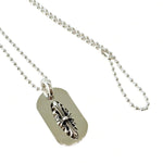 CH Floral Cross Dog Tag CH Pendant/Necklace CHROME HEARTS   