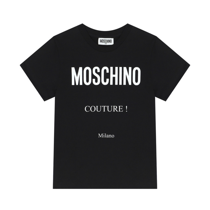 Moschino Kids logo-print crew-neck T-shirt Kids T shirts Moschino   