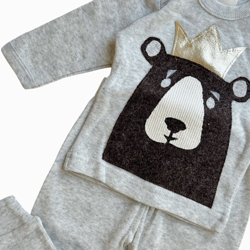 Oh Baby! Soft Cotton Bear Crown Soft Newborn Set kids tops+bottoms sets Oh Baby!   