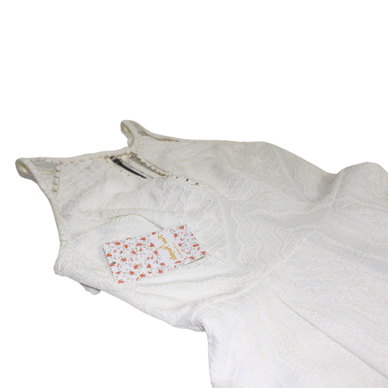 Free People Miss Connections Cutout Mini Dress Sweater Free People   