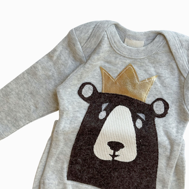 Oh Baby! Soft Cotton Bear Crown Soft Newborn Set kids tops+bottoms sets Oh Baby!   
