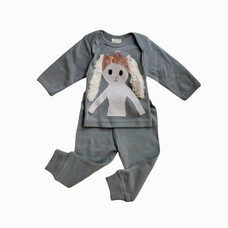 Oh Baby! Soft Cotton Bunny Soft Newborn Set kids tops+bottoms sets Oh Baby!   