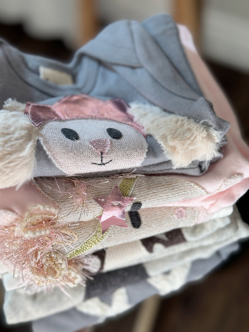 Oh Baby! Soft Cotton Unicorn Soft Pink Set