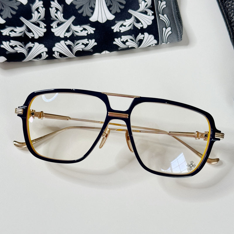 CH Init  Blue Hour Gold plated Frame glasses CH Eyewear CHROME HEARTS   