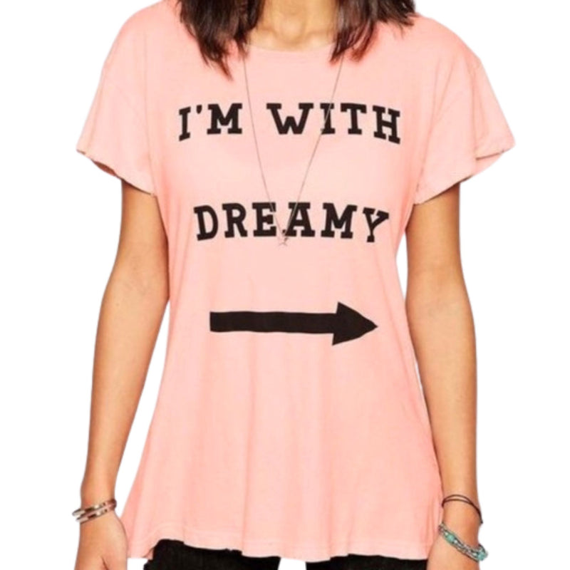 Wildfox Couture I'm With Dreamy Distressed Tee WF Tee Wildfox Couture   