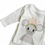 Oh Baby! Soft Cotton Mouse Soft White Newborn Set kids tops+bottoms sets Oh Baby!   