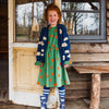 Carlijnq hearts - oversized velvet skater dress with ruffles kids dresses CARLIJNQ   