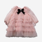 Petite Hailey Six Layered Dress Pink