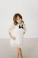 Petite Hailey Six Layered Dress White