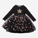 Petite Hailey Candy Cane Tutu Dress Black kids dresses Petite Hailey   
