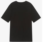 Moschino Kid-Teen Teen Black Cotton Skater Bear T-Shirt kids T shirts Moschino   