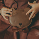 Donsje Britta Exclusive Purse | Winter Bear | Cognac Classic Leather kids bags Donsje   