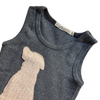 Oh Baby! Happy Dog Cotton Ribbed Tank kids tank tops Oh Baby!   