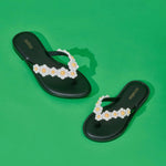Mini Melissa Mini Flip Flop Spring Black/White kids shoes Mini Melissa   