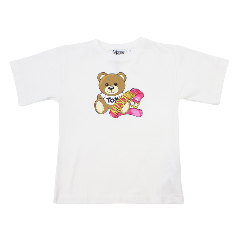 Moschino Kids Girl Pink Belt Maxi T-shirt Kids T shirts Moschino   