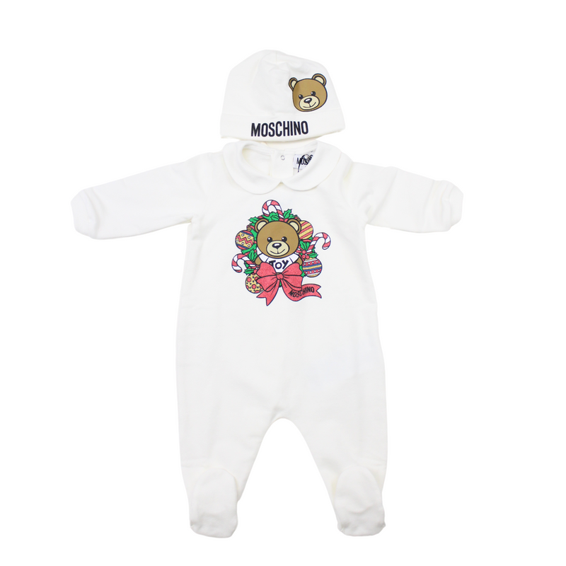 Moschino Kids Baby Newborn footie holiday gift set baby onesies Moschino   