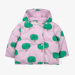 Bobo Choses Baby green tree all over hooded puffer jacket kids jackets Bobo Choses   