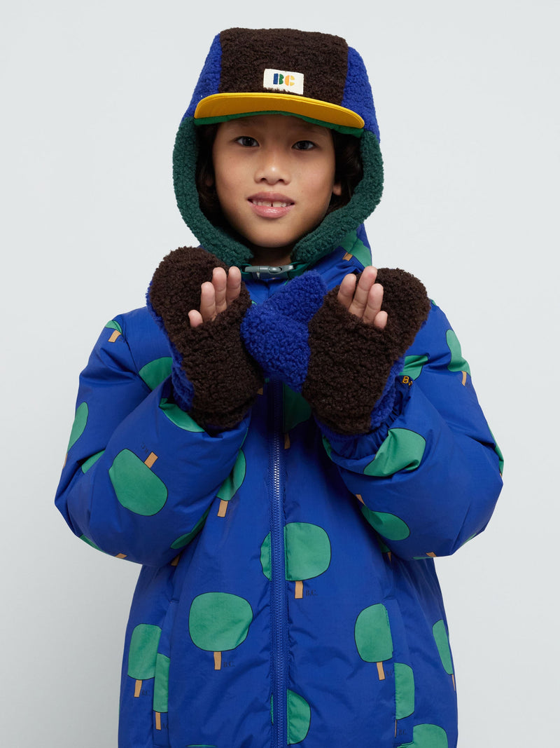 Bobo Choses color block sheepskin blue gloves kids gloves+scarves Bobo Choses   