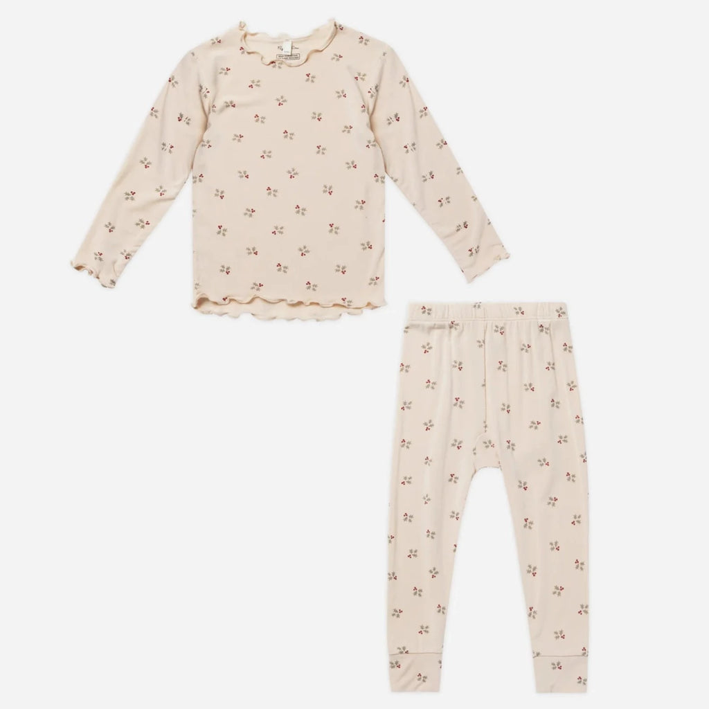 Rylee + Cru Modal Pajama Set || Holly Berry