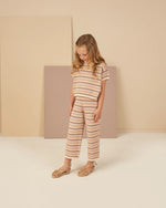 Rylee + Cru Knit Wide Leg Pant || Honeycomb Stripe kids pants Rylee And Cru   